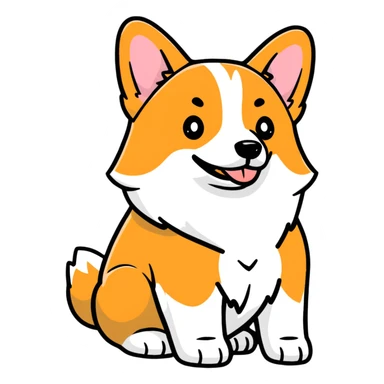corgi butt sticker