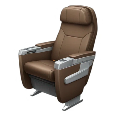 Business class Brown Airplane seat sticker