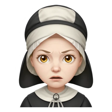 Angry Pilgrim woman sticker
