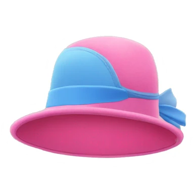 PINK HAT flying AGAINST BLUE sky, without person sticker