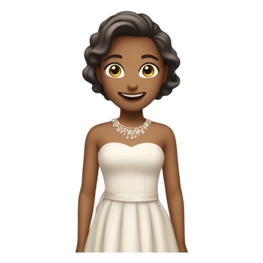 smiling girl elegant dr sticker