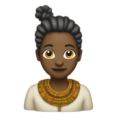 Écureuil avec une tenue africaine traditionnel sticker