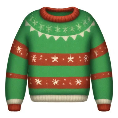 A cute and cozy sweater Christmas  sticker