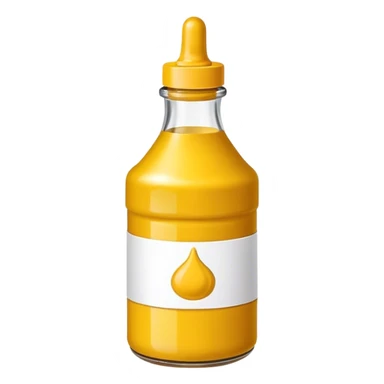 Mustard bottle sticker
