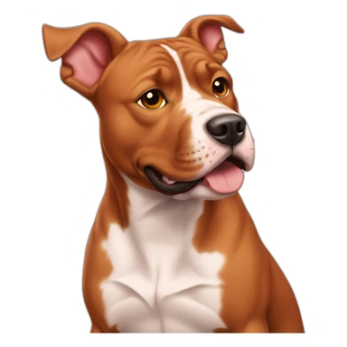 Clifford big red pit bull sticker