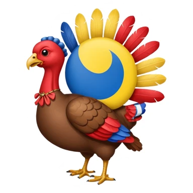 turkey ukraine flag sticker