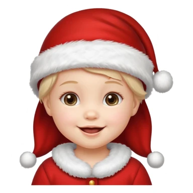 christmas girl but her apperance is like baby, pretty sticker