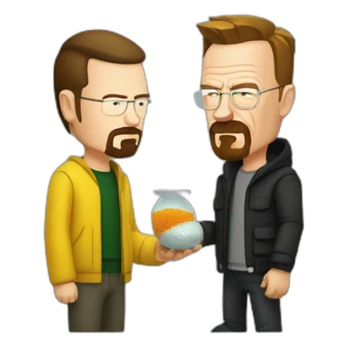walter white making drugs with jesse pinkman sticker