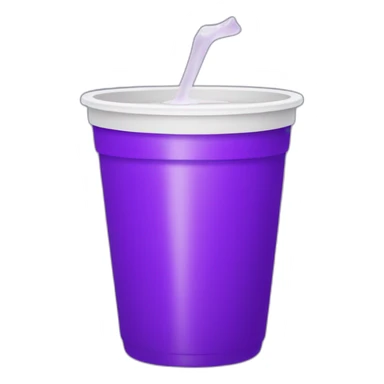 styrofoam Cup with purple liquid in it sticker