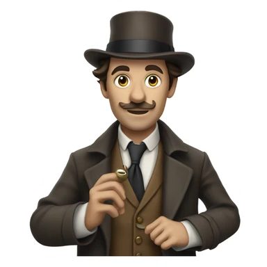 sherlock holmes with v for vendet sticker