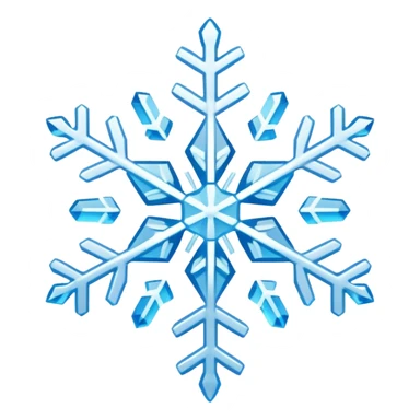snowflake with different color  sticker