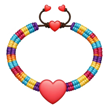 friendship bracelets heart sticker