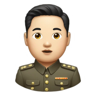 Kim jong oun sticker