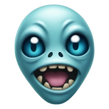 alien cringing sticker