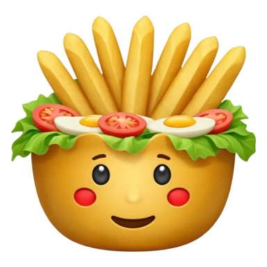 Generar papas fritas sticker
