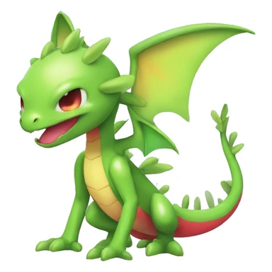 Full body cute edgy shiny colorful Flygon-Scyther-grovyle sticker