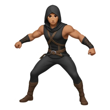 assassin male pose sticker