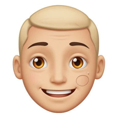 Happy face with a tear tattoo  sticker