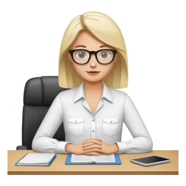 une image de 3/4 avec un recruteur à son bureau PAS DE FACE DE 3/4! qui regarde un candidat assis en face de lui. le recruteur est à droite sticker