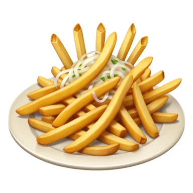 Fries with onions sticker