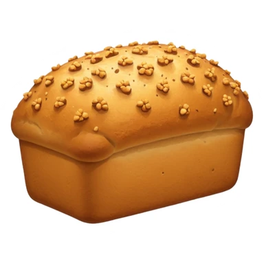 Loaf of bread with crumbs next to it sticker