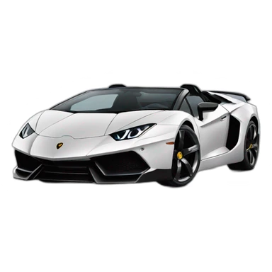 Husky dans une Lamborghini sticker