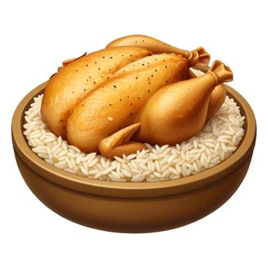 Rice and chicken breast  sticker