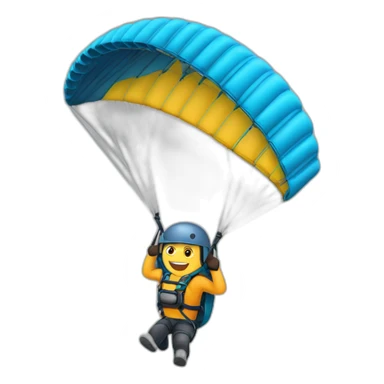 moniteur de parapente avec son élève sticker