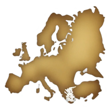 Map of Europe sticker