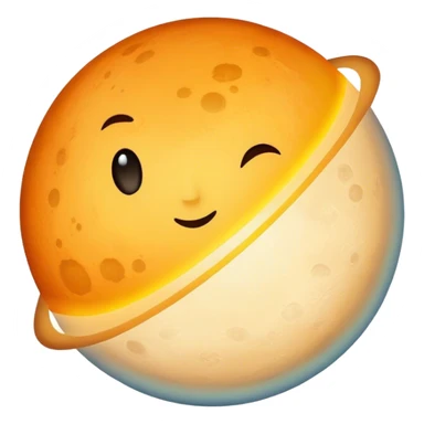 planet Mercury with the shadow on the right side because it is next to the sun sticker