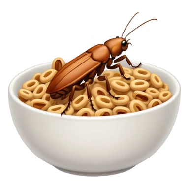 Roaches in cereal sticker