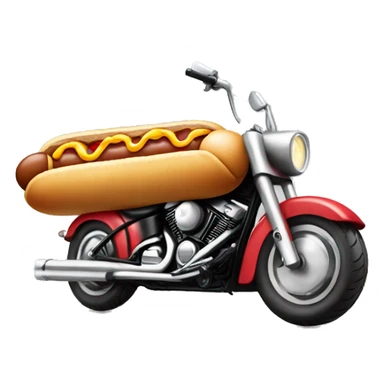 Hotdog riding a motorcycle  sticker