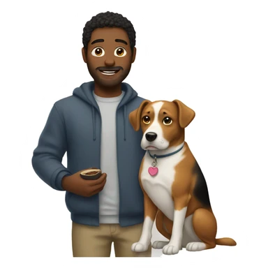 Me with my dog  sticker