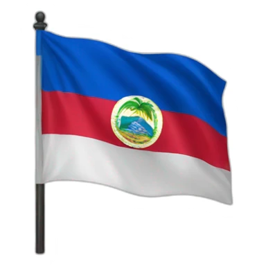 Emoji with the flag of Nicaragua  sticker