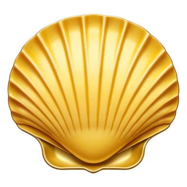 butter in the shape of a shell on a gold vintage plate sticker