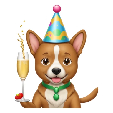 party dog sticker