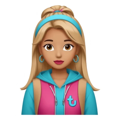 1 human girl TikTok sticker