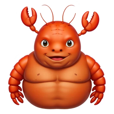fat British person on holiday with a bright red sunburn all over his body, like a lobster or tomato sticker