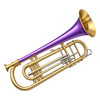 symphonic trombone  in purple sticker