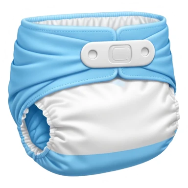 baby diaper blue inside sticker