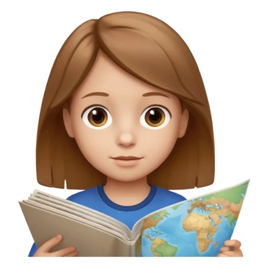 child Holding Maps sticker