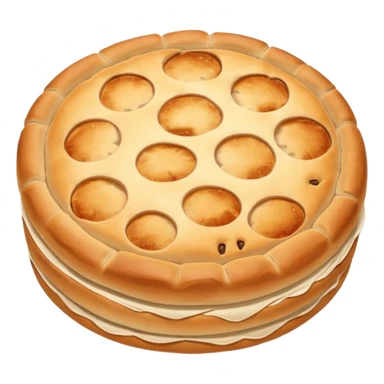 round focaccia without seasoning sticker