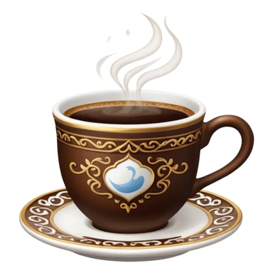 Turkish coffee cup sticker