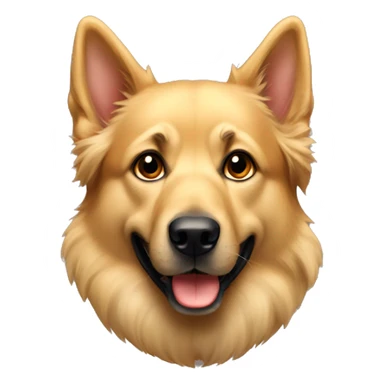 Golden shepherd oreille dressées sticker
