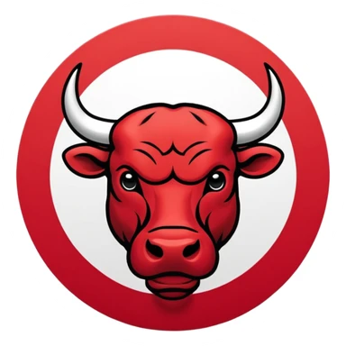 Chicago bulls el logo sticker