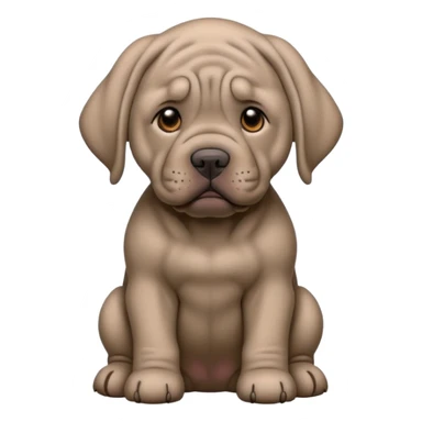 Neapolitan Mastiff cute sticker