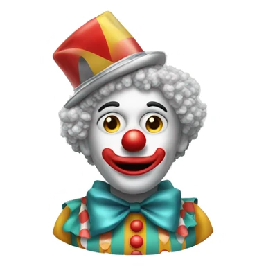Clown with tinfoil hat sticker