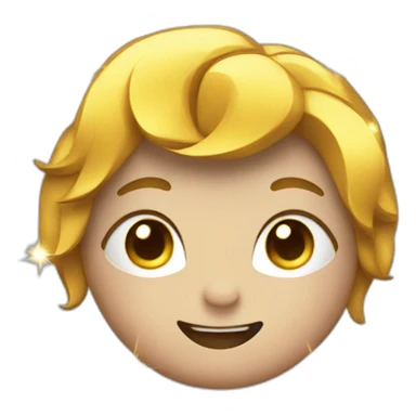 sparkles around paper sticker