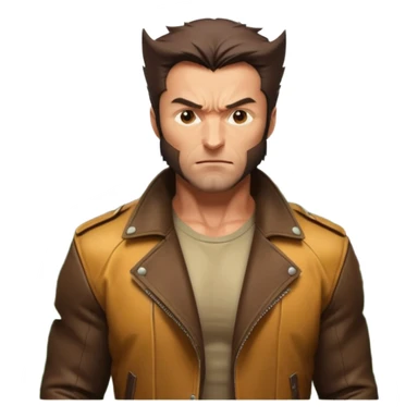 Wolverine in forest  sticker