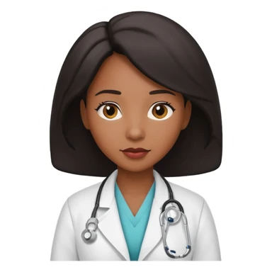 black female hotel doctor sticker